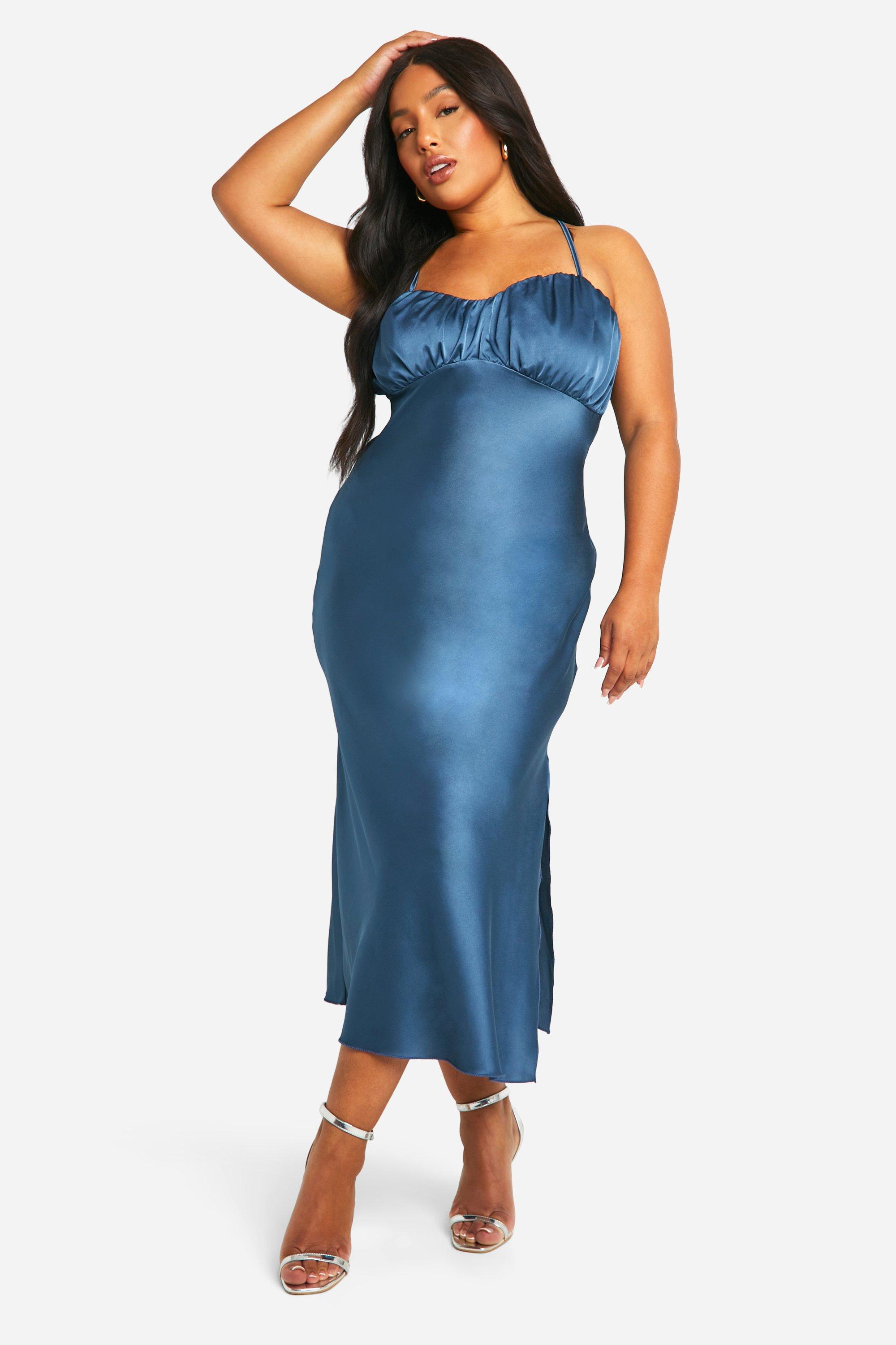 Cornflower blue dresses boohoo US